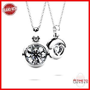 4 Carat Moissanite Solitaire Bezel Pendant Necklace Sterling Silver